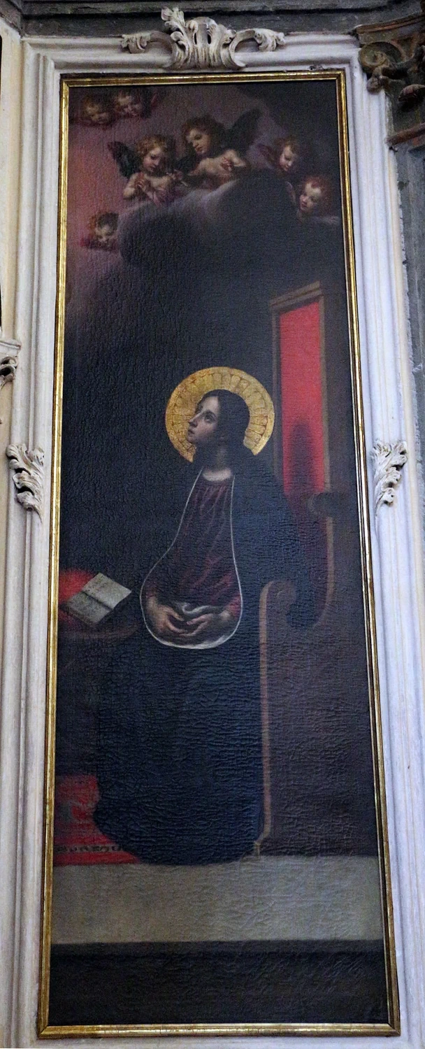 Immacolata, santi e annunciazione - San Pancrazia, Bergamo, dettaglio
